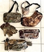 Assorted camo hunting gear --like new