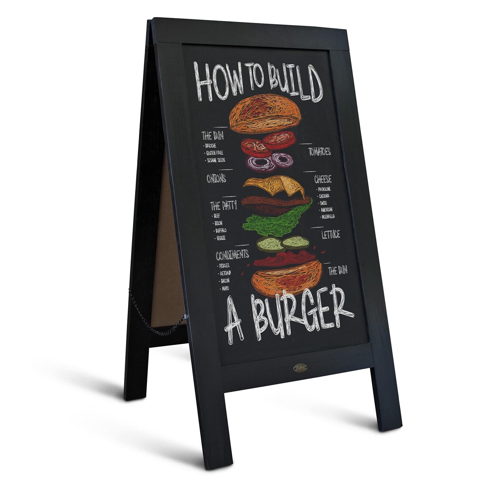 A Frame Chalkboard by HBCY Creations: 40x20 Solid