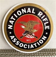 20" round NRA double sided sign