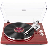 **READ DESC** 1 BY ONE Belt Drive Turntable with B
