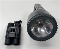 Eveready Flashlight & Tasco 10x25 Binoculars