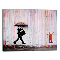 Wieco Art Banksy Raining Day or Colorful Graffiti