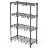 AHEONLAR 4 Tier Grey Storage Racks and Shelving -