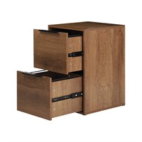 GREATMEET 2 Drawer Wood Filing Cabinet,Wooden File