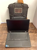 Lenovo Chromebook computer with case