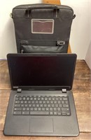 Lenovo Chromebook computer with case