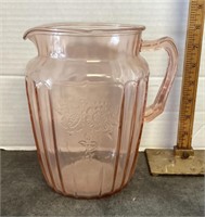 Pink Depression "Mayfair" pitcher