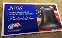 2006 uncirculated coin set --Philadelphia mint