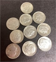 10 1956-1964 silver dimes