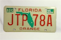Discontinued Florida License Plate