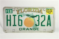 Discontinued Florida License Plate