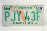 Florida Pinellas County License Plate