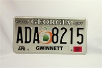 Georgia License Plate