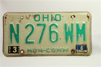 Ohio Non-Commercial License Plate