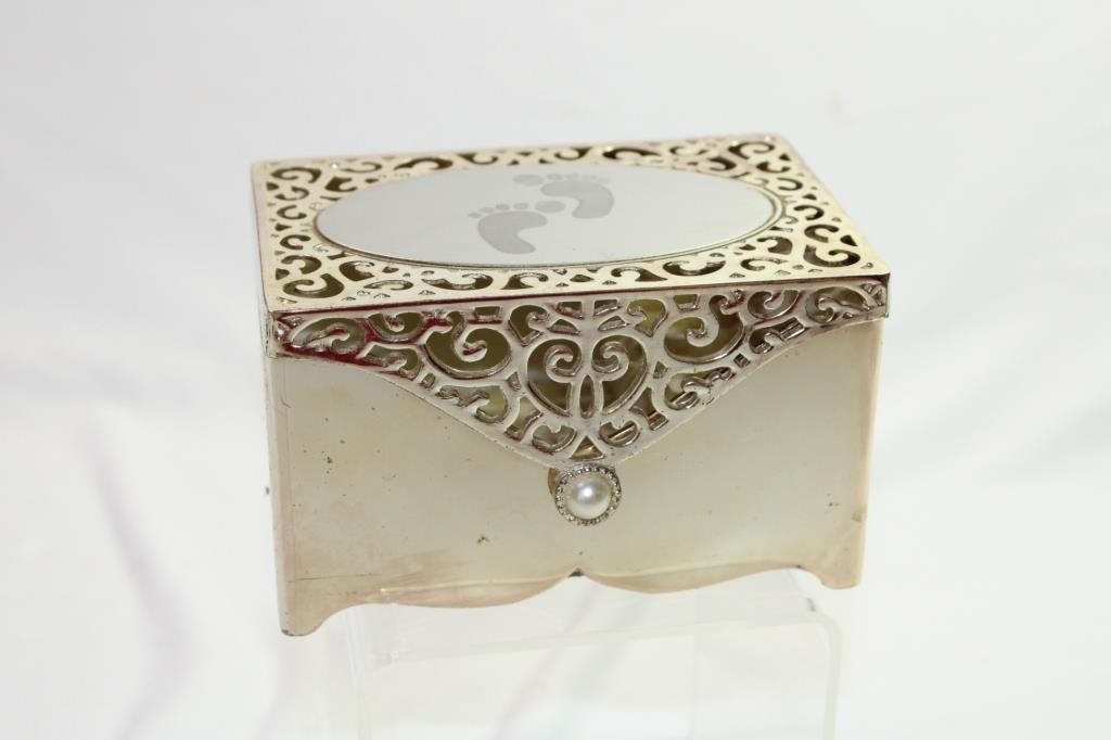 Silver Plated Filigree Jewelry Box