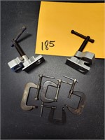 Small C-clamps and pipe clamps