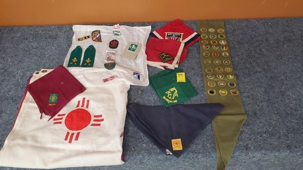 Scouts Patches, Flag, Etc.