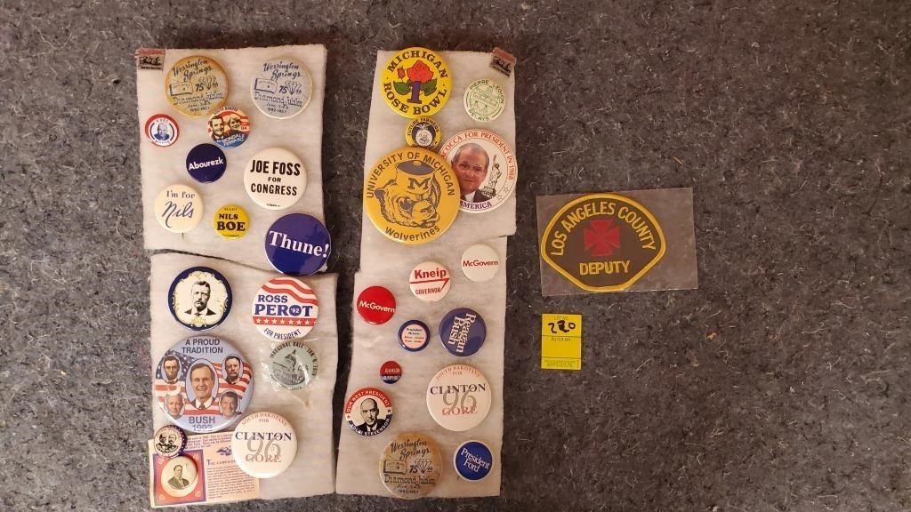 Political Buttons, Etc.