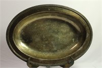 Vintage Poole Silver Company Silverplate Oval Bowl