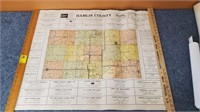 Old Hamlin County Map w/Advertising