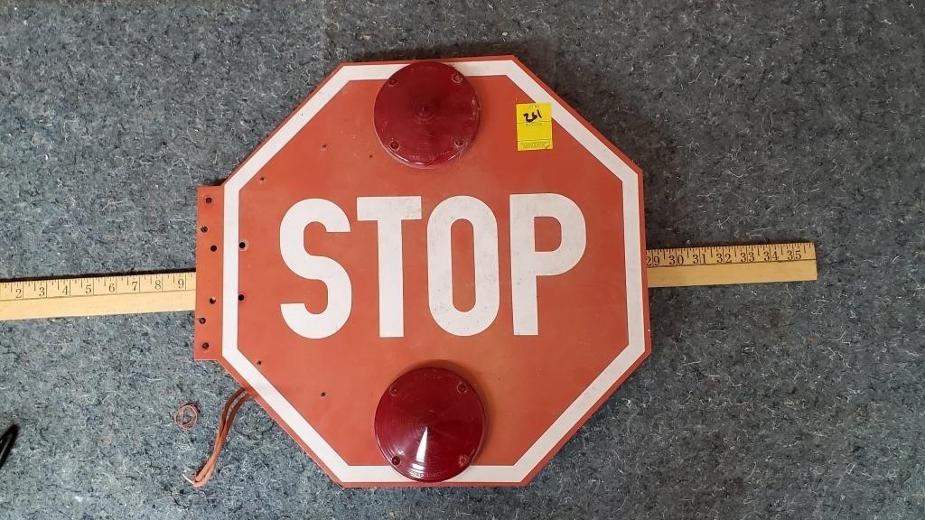 Stop Sign off School Bus