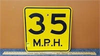 35 MPH Sign