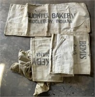 (J) Vintage Butchel Bakery Potato Sacks