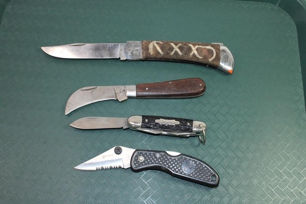 Lot of 4 Pocket Knives