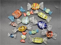Murano-Style Blown Glass Candy Pieces