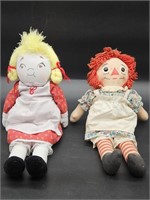 (2)Vintage Campbell's Soup Doll & Raggedy Ann Doll