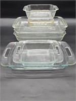 7- Pyrex Baking Dishes 2qt- 4 qt