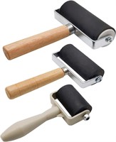 3 Pack Rubber Brayer Roller