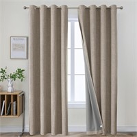 Blackout 108 Inch Curtains 2 Panels Set