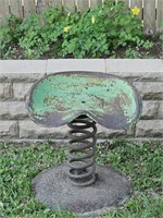 Vintage Tractor Seat made into a Garden Stool