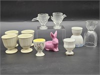 11- Assorted Ceramic & Glass Egg Cups