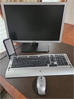 Dell Monitor & Speakers, Logitech  Keyboard  &