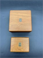 (2) Wooden Boxes from James Avery