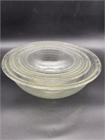 Set of 4 Pyrex Nested Mixing Bowls: 4L