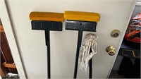 (1) cotton mop and (2) sponge mops