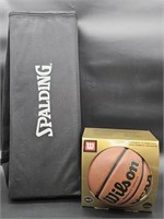 Spalding Badminton Set & Wilson Basketball