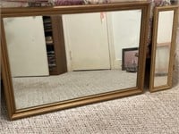 Framed Gold Toned Mirrors