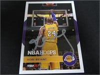 Kobe Bryant signed basketball card COA