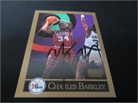 Charles Barkley signed basketball card COA