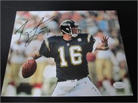 Ryan Leaf signed 8x10 photo JSA COA