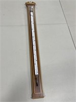 37 " Glass Thermometer mounted on wood plaque