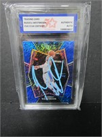 Russell Westbrook signed basketball card COA