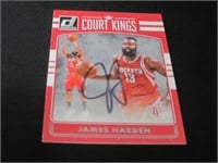 James Harden signed basketball card COA