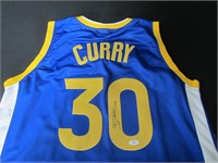 Steph Curry signed basketball jersey COA