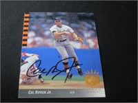 Cal Ripken Jr signed baseball card COA