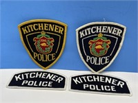 2 Kitchener City Police Uniform Dress patches